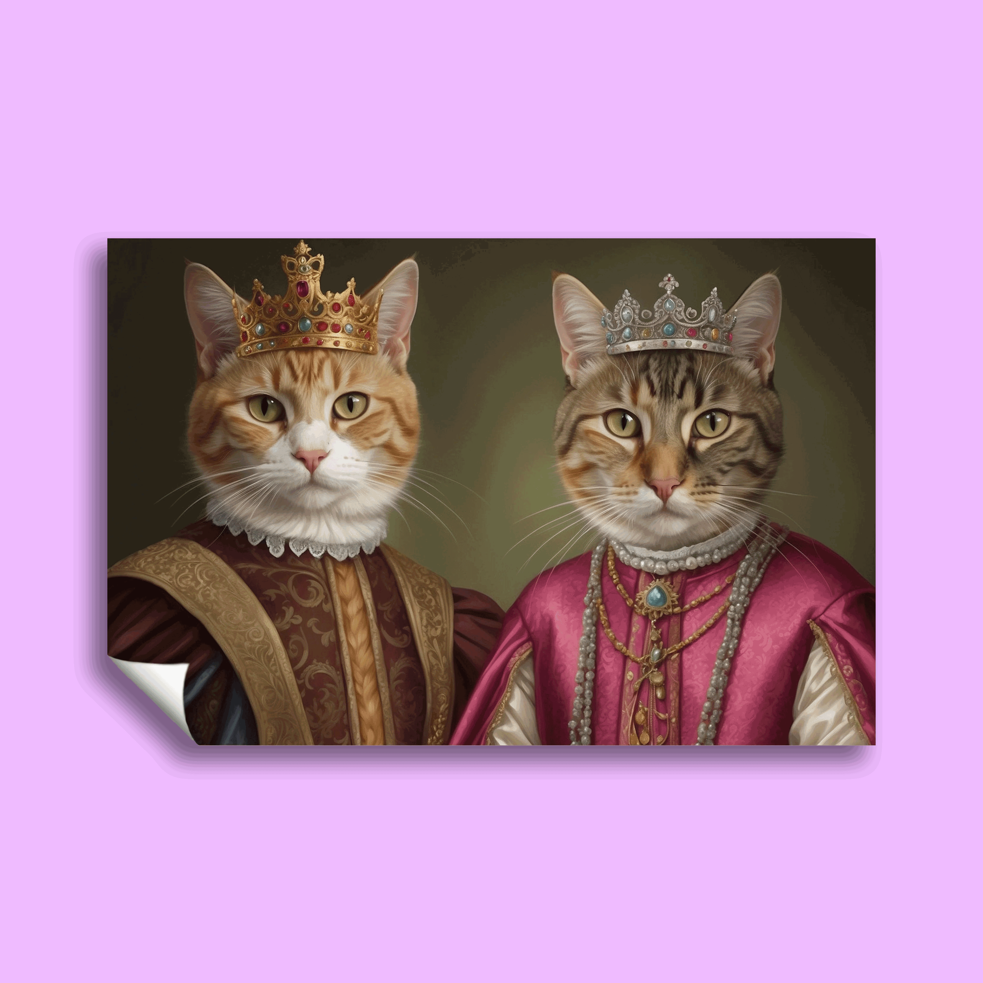 Royal Pair - Custom Pet Portrait